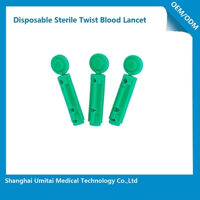 Lanceta de sangue estéril descartável para a coleção do sangue tamanho de 1,8 - de 2.4mm