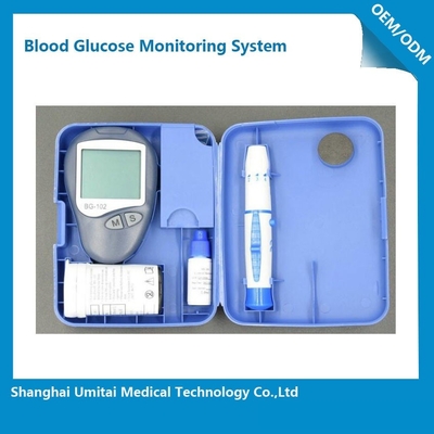 A glicemia pequena mede o monitor do açúcar no sangue do diabetes com lembrete do alarme